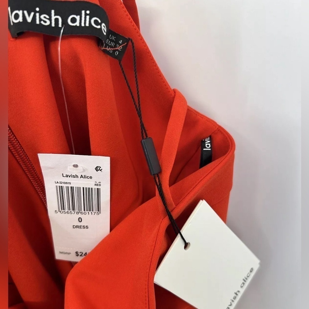 Lavish Alice Red Midi Dress - Picture 5 of 7